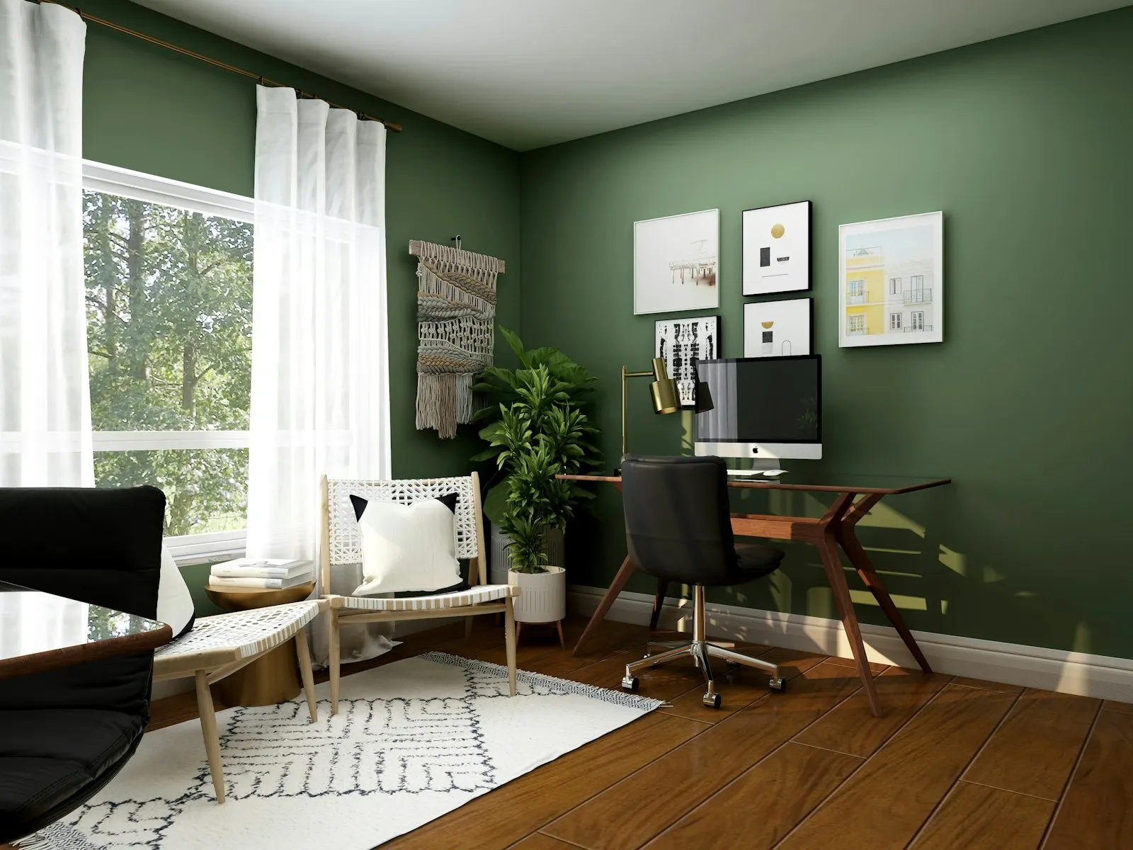 Finished office interior
